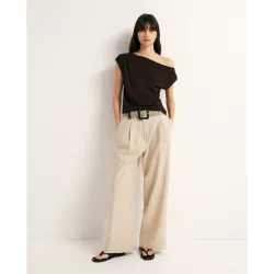 Sfera - Pantalón ancho lino