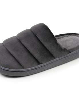 Chaussons mules BLOUP Gris velours gris 41