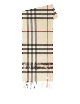 Sciarpa rettangolare in cashmere a quadri