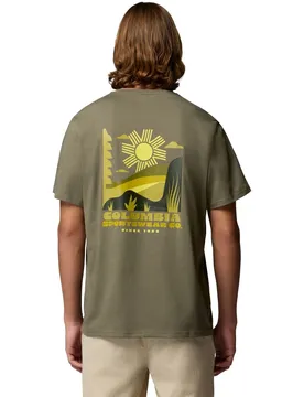 CSC Outdoor Back Graphic Herren T-Shirt, grün XXL