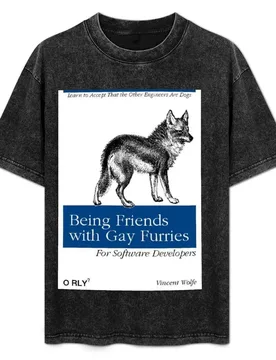 Being Friends with Gay Furries T-Shirt Basic All Season Solid T-Shirt - Aliexpress - FashionsVida