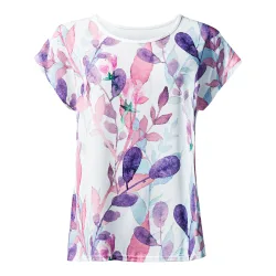 Damen-T-Shirt XL weiss pink