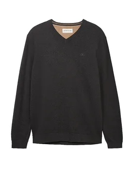 Tom Tailor Pull gris M - Tom tailor - FashionsVida