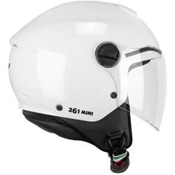 Casco Moto Jet Bambino 261a MINI MONO Bianco taglia XL