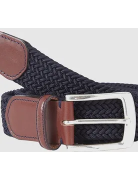 Cinturón de hombre trenzado liso . Hecho en España - Olimpo - FashionsVida