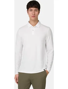 Polo de piqué de alto rendimiento con hilo s-cafè® - Boggi Milano - FashionsVida