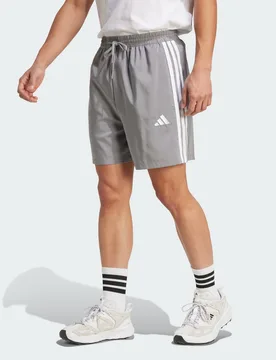 Mens Essentials 3-Stripes Chelsea Shorts - Grey - Size Medium - ADIDAS Sportswear - FashionsVida