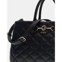 Bolso satchel acolchado con doble asa y colgante