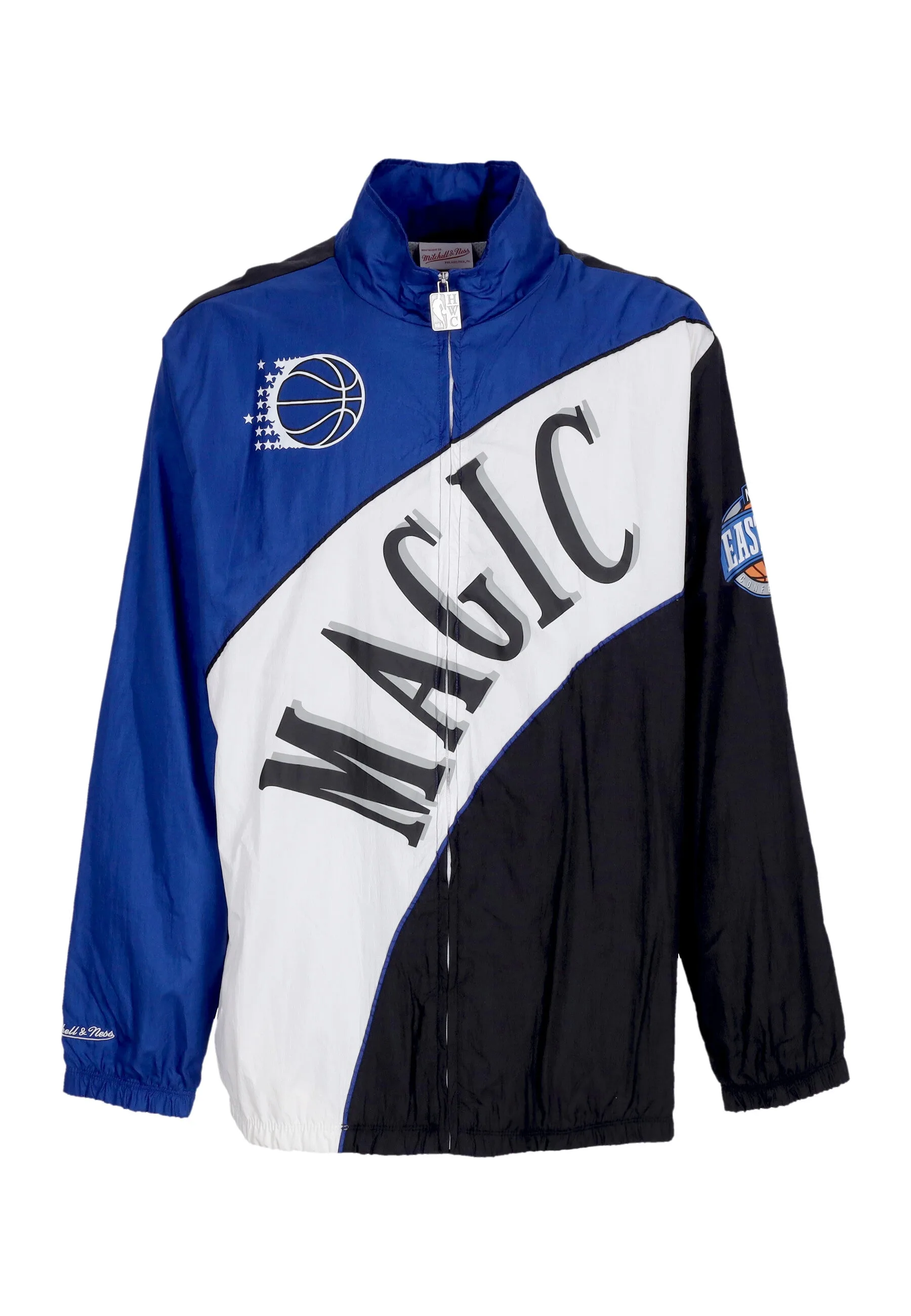 Giacca a Vento Uomo Nba Arched Retro Lined Windbreaker Orlmag Multi/white - Mitchell & Ness - FashionsVida
