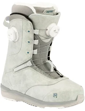 Boots de snowboard all-mountain - Crown Boa Light Grey - Taille 42 - Gris - Nitro - FashionsVida