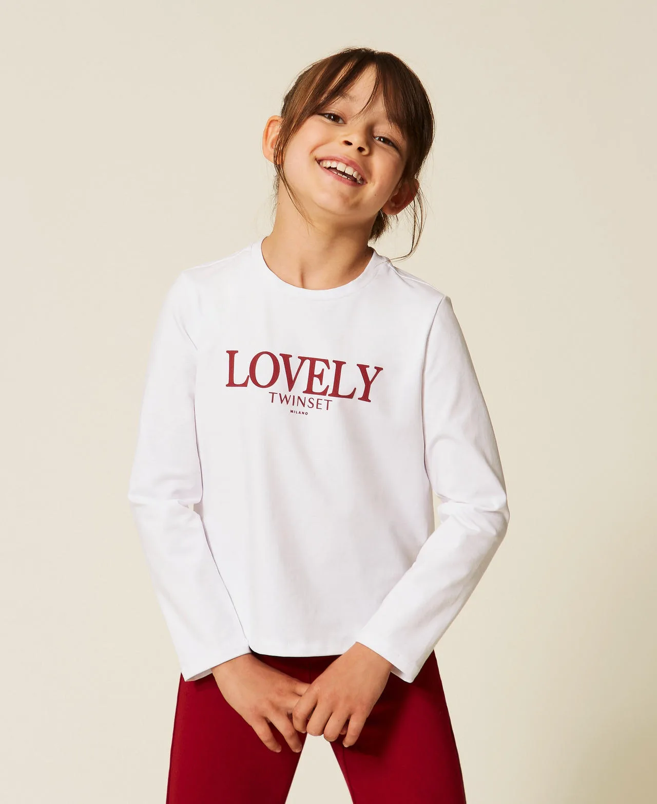 T-shirt regular avec imprimé floqué - TWINSET - FashionsVida