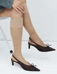 Pk 15 Denier Medium Support Knee Highs Rose Quartz female