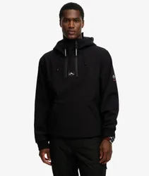 Superdry Damen Gedruckt Freestyle Softshell Ski-Hoodie, Schwarz & Weiß - Größe: XL
