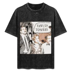 Fawlty Basil & His Towers T-Shirt Sports Casual Short Sleeve Cotton Tee