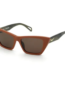 Lunettes De Soleil Szv419 Shiny Full Pumpkin Brown/CAT3