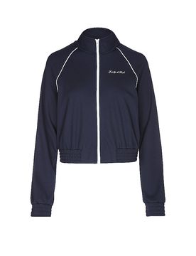 Sudadera con cremallera azul oscuro XS
