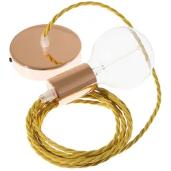Cables Suspension Luminaire Tm25 1 M Mustard / Copper One Size