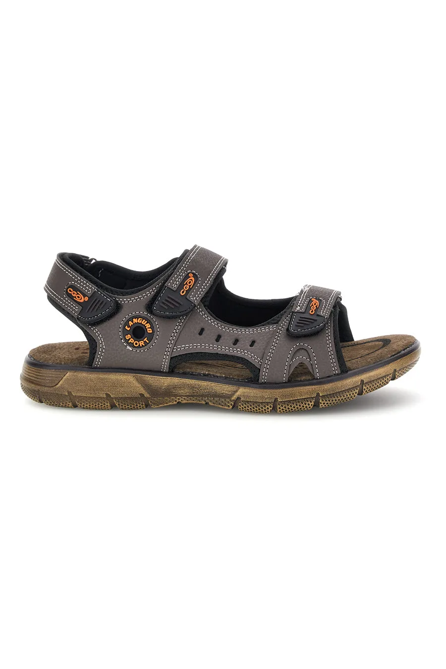 Sandali marroni con sottopiede in vera pelle CA1014 44 - CANGURO - FashionsVida