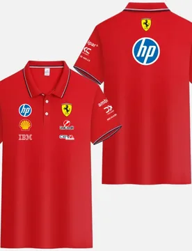 Ferrari 2026 Leclerc Hamilton driver with number polo shirt, Forze Ferrari 16 and 44 must-have polo for fans - Aliexpress - FashionsVida