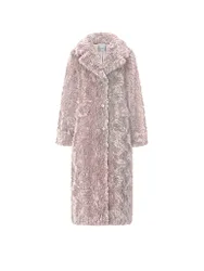 Manteau fausse fourrure rose 38