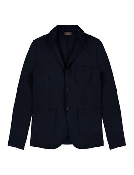 Zanone Blazer Con Tasche Applicate