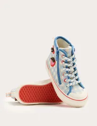 Kids' Strawberry Patterned High Top Trainers (4 Small-2 Large) Blue Mix Female