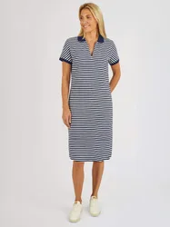 Strick-Polo-Kleid - Marine - female - Size: 42