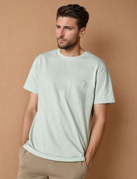 Maglietta basic - verde pallido