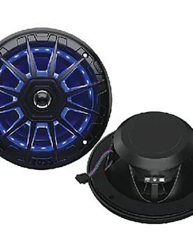 Way Full Range Speakers With Led Lights Black One Size unisex - Seachoice - FashionsVida