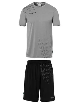 Ensemble à Manches Courtes Score 26 Dark Grey Mélange / Black L - Uhlsport - FashionsVida