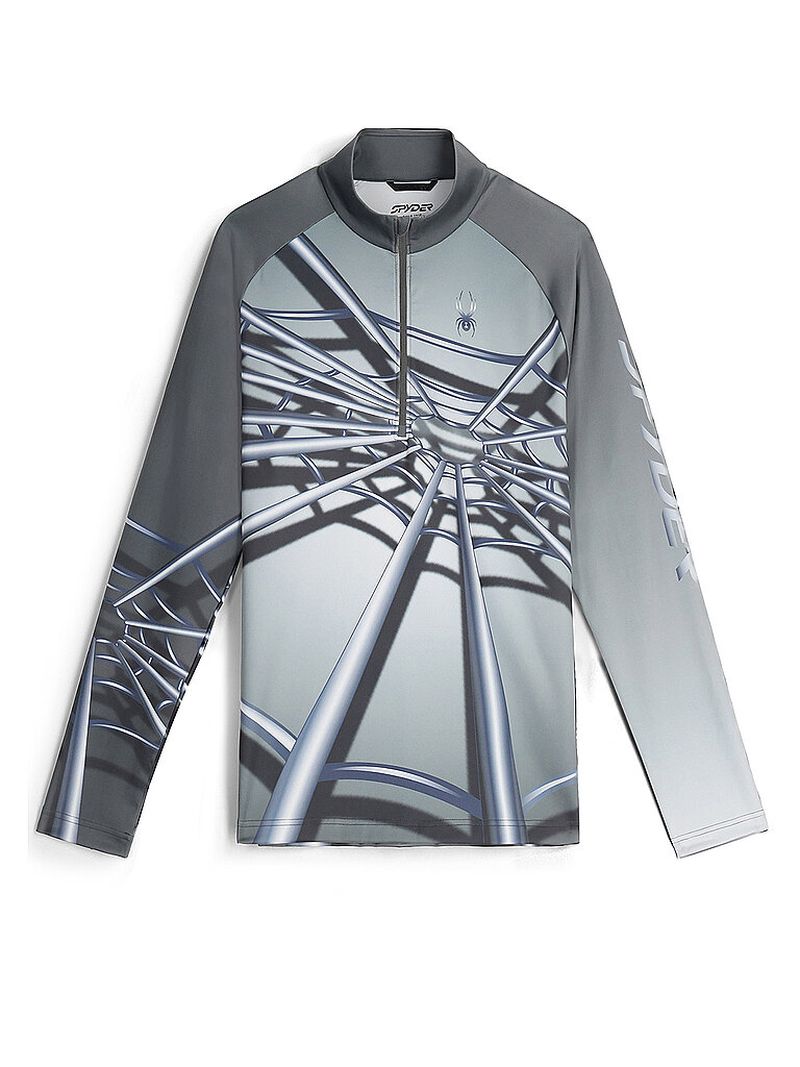 Camiseta interior con cremallera Legacy para hombre gris XL