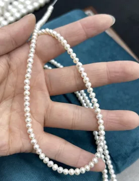 AAA 4–5mm High-Quality Exquisite Natural Freshwater Pearls Near-Round Beads for Jewelry Making DIY Necklaces Accessories 36cm - Aliexpress - FashionsVida