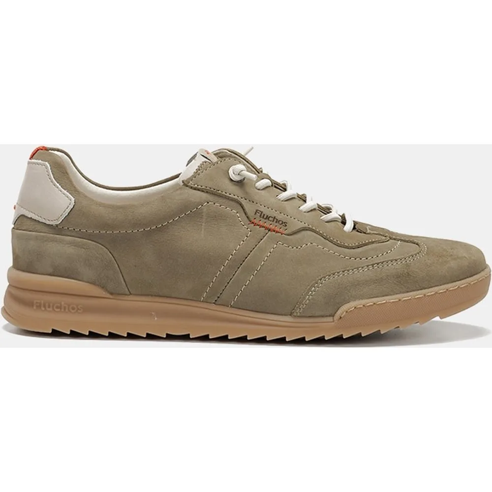 Zapato de hombre en piel con cordones elasticos - Fluchos - FashionsVida