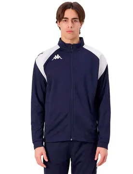 Sweat-shirt à Zip Lenno Blue Marine / White 4XL