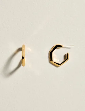 Pendientes de hexagono de mujer - Southern Cotton - FashionsVida