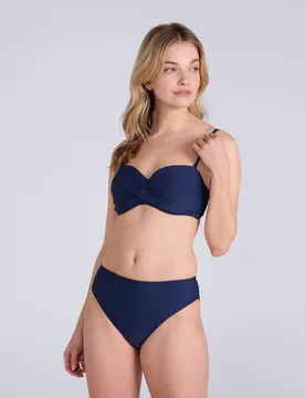 Docks Womens Bandeau Bikini Top - Dark Blue - Dark Blue - Size: 16 - Animal - FashionsVida