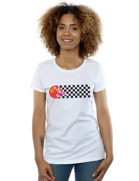 Women's Daisy Duck Dribbling Cotton T-Shirt in White Size: Small - White - Size: S - Disney - FashionsVida