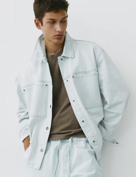 Giacca Camicia In Denim