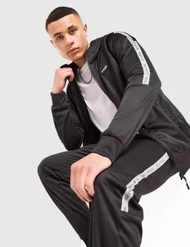 Mens Felpa con Cappuccio Full Zip Fade Poly - Nero, nero nero Uomo taglia M - McKenzie - FashionsVida