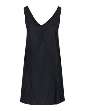 Modern Draped Mini Dress in Acetate-Cupro Blend