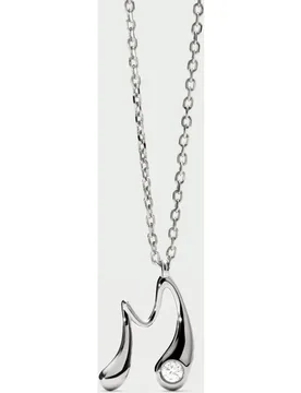 Colgante Inicial M de plata y circonita - PDPAOLA - FashionsVida