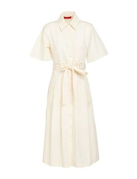 Midi-Kleid Damen Cremeweiß 34,38,42 Damen