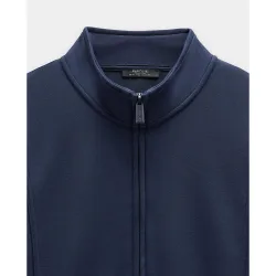 Sudadera de mujer sin capucha con cierre de cremallera y cordón ajustable