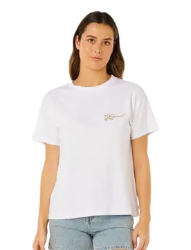 T-shirt à Manches Courtes Poolside Relaxed Optical White M