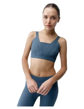 Haut De Sport à Maintien élevé Madaba Stormy Grey S - Born Living Yoga - FashionsVida