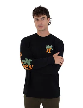 Maglietta A Maniche Lunghe Oz Black S - Hurley - FashionsVida
