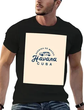 CUBA Havana La Habana Cuban Vintage T-Shirt Casual Minimalist Short Sleeve Top - Aliexpress - FashionsVida