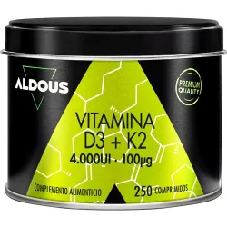Comprimidos Vitamina D3 + K2 Aldous