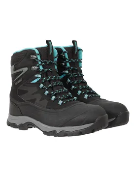 Ultra Piste Basher II Womens Waterproof Snow Boots - Black - Black - Size: 4 - Mountain Warehouse - FashionsVida