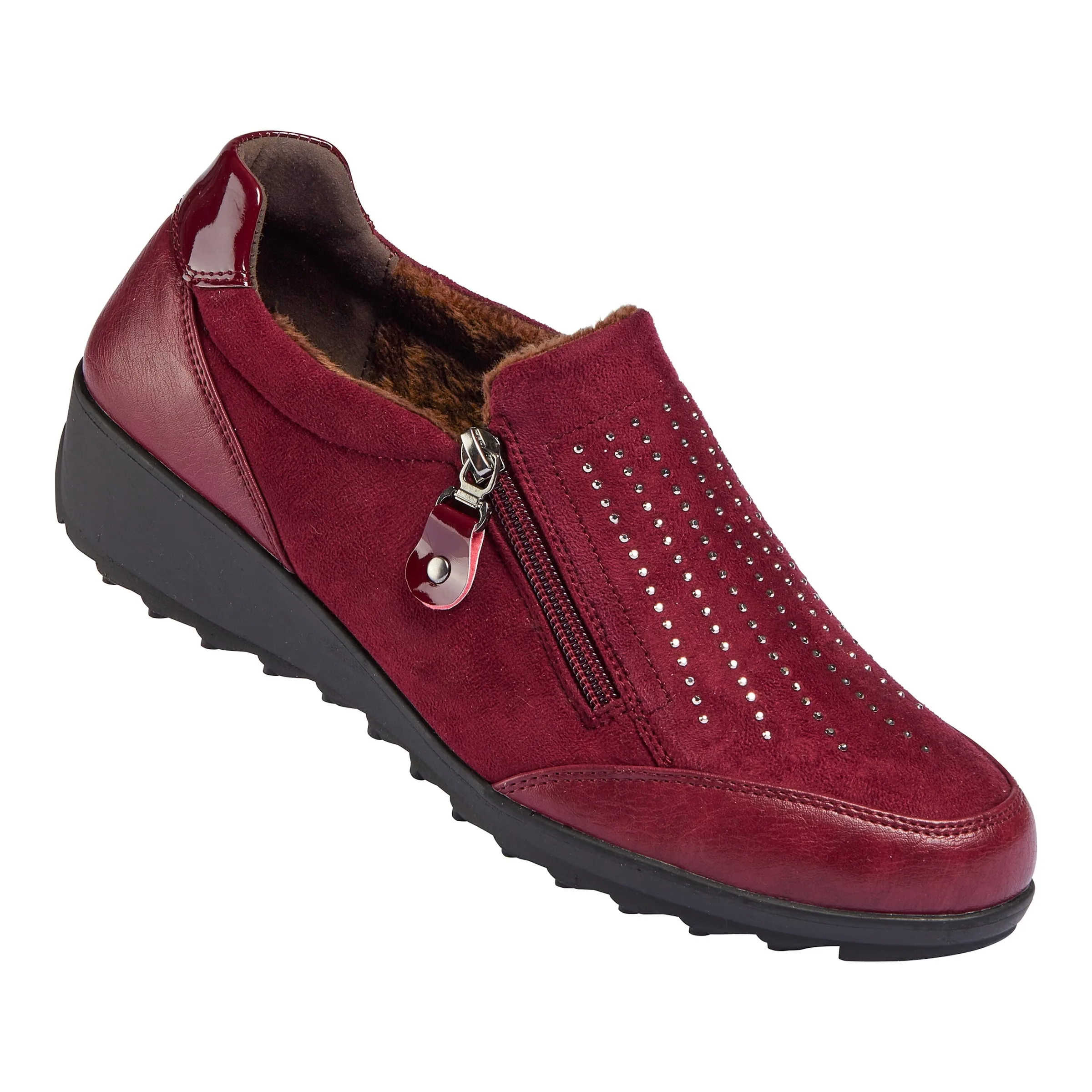 Wärmehalbschuh "Rita" rot 36 Damen - wonderwalk - FashionsVida